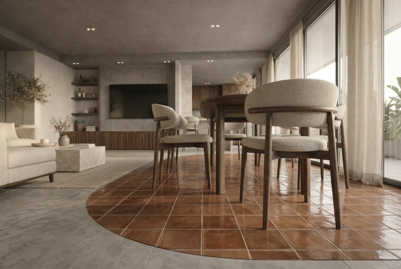 Detalle de luz y material en Proyecto UMIE