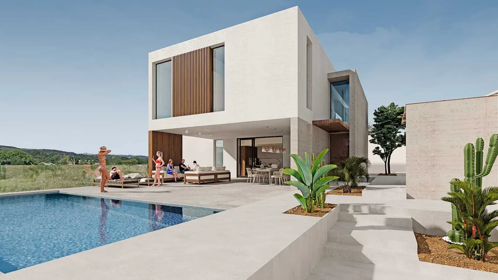 Casa Benisol: vivienda unifamiliar en Valencia. Vista 5.