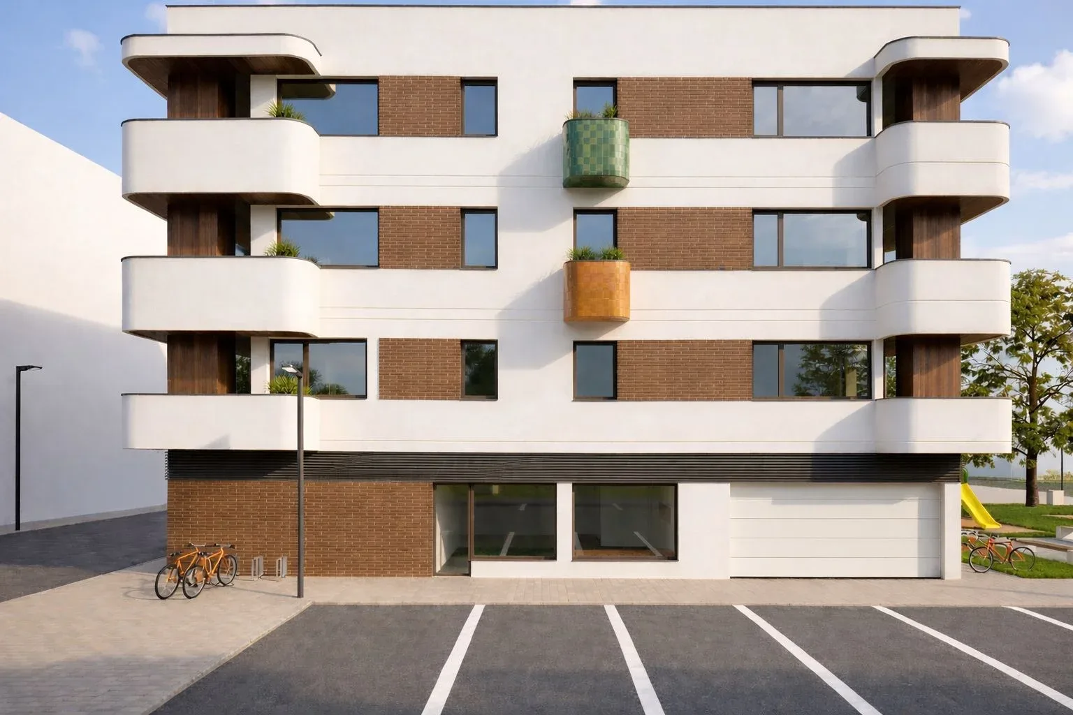 Proyecto UMIE: edificio residencial en Albalat dels Sorells. Vista 2.