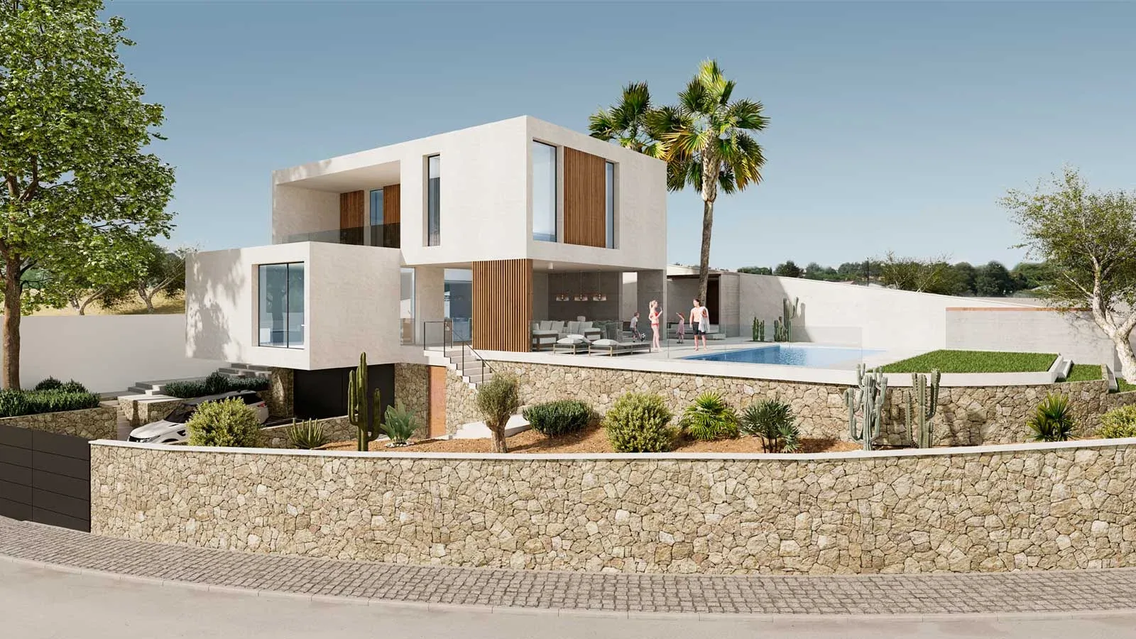Casa Benisol: vivienda unifamiliar en Valencia. Vista 3.